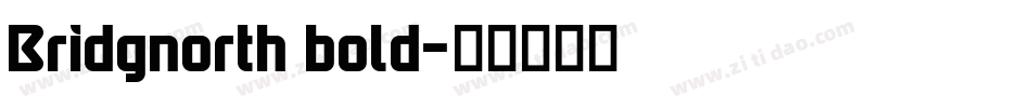 Bridgnorth bold字体转换